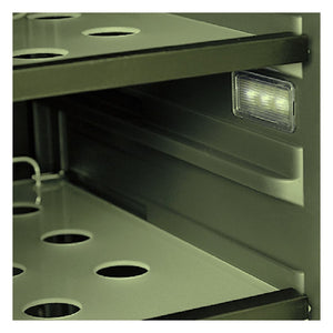 Combiné Cellier/Centre de breuvages porte française 24 po, 21 bouteilles & 64 canettes Noir - 2 zonesw