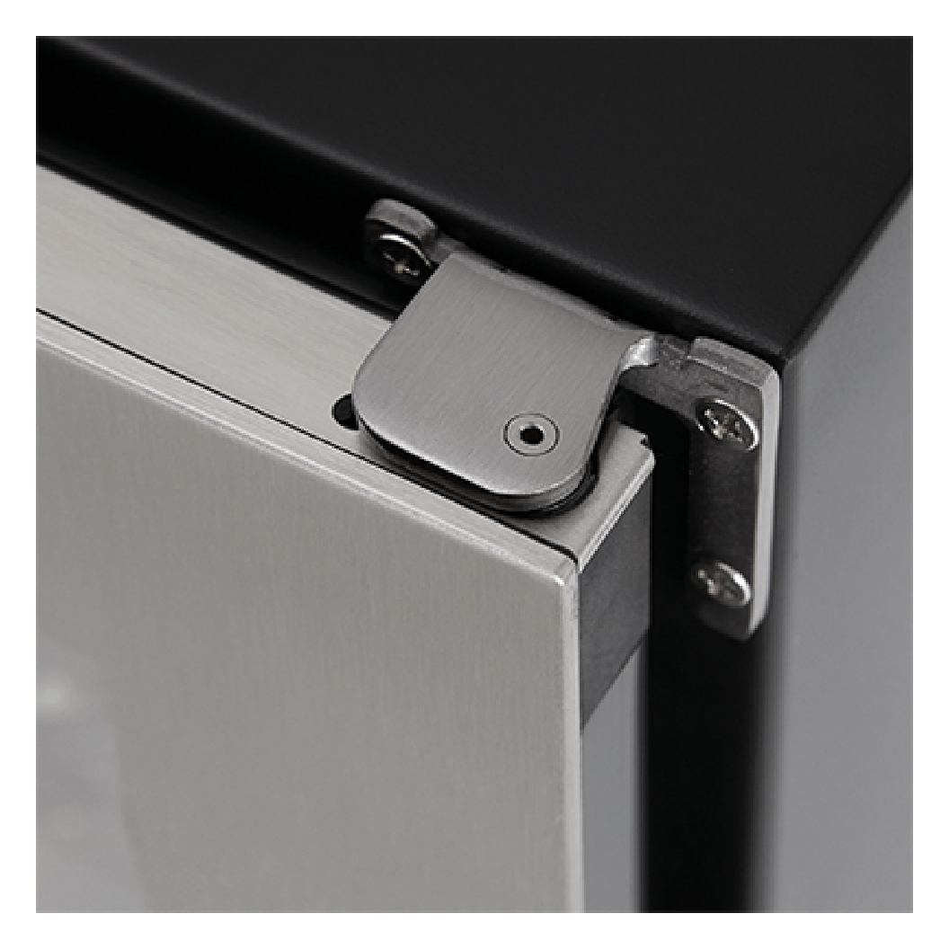 Cellier/Centre de breuvages porte française 24 po, Inox 21 bouteilles & 64 canettes