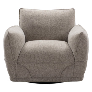Fauteuil en tissu taupe - Scala