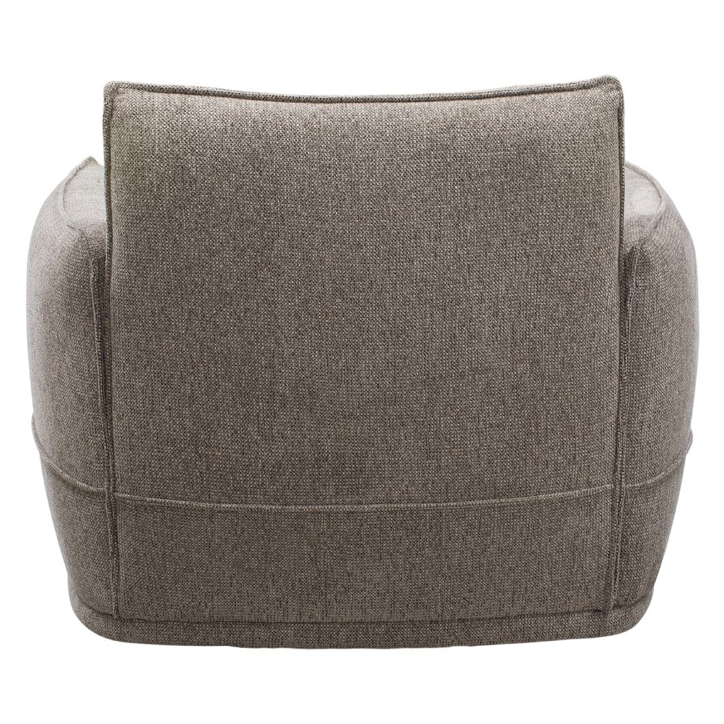 Fauteuil en tissu taupe - Scala
