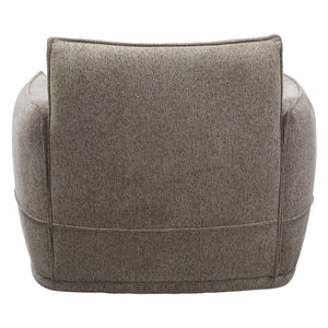 Fauteuil en tissu taupe - Scala