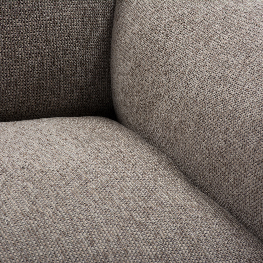 Fauteuil en tissu taupe - Scala