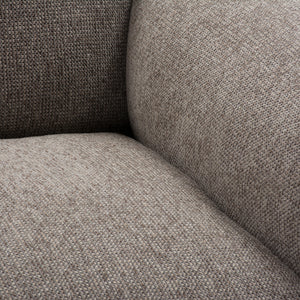 Fauteuil en tissu taupe - Scala