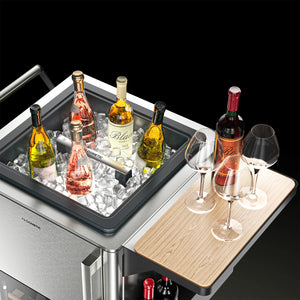 Unité de bar mobile pour cuisine extérieure 27 po - 2 zones