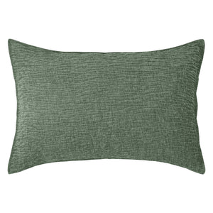 Cache-oreiller en velours de polyester vert - Barbara