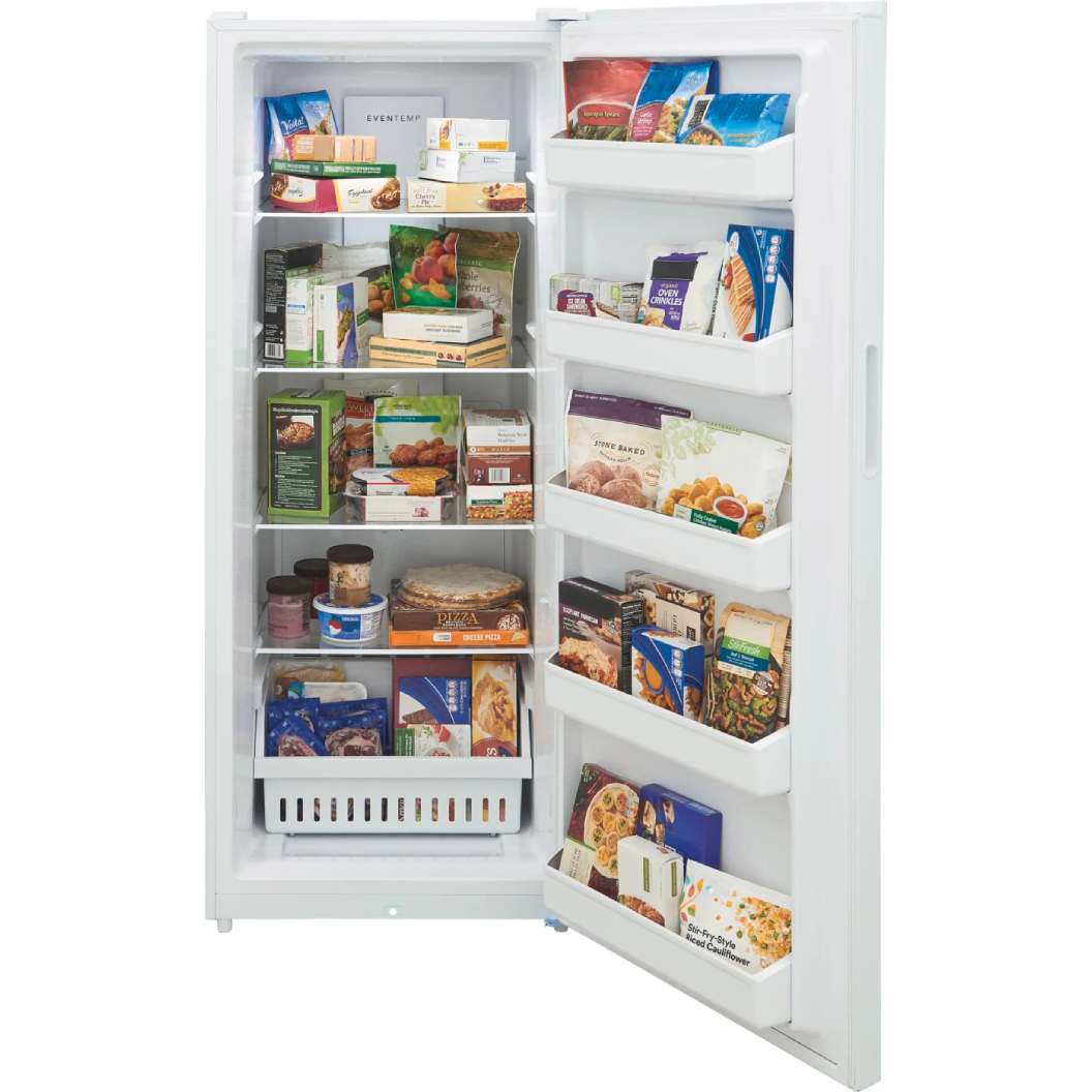 Congélateur vertical convertible 28 po, 16 pi³ Blanc - Prêt pour le garage