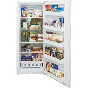 Congélateur vertical convertible 28 po, 16 pi³ Blanc - Prêt pour le garage