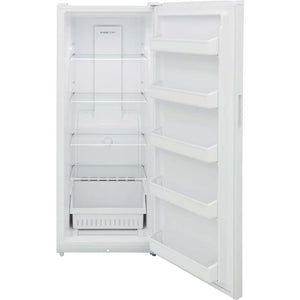 Congélateur vertical convertible 28 po, 16 pi³ Blanc - Prêt pour le garage