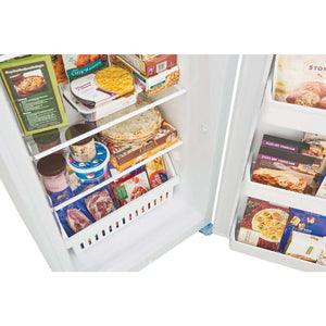 Congélateur vertical convertible 28 po, 16 pi³ Blanc - Prêt pour le garage