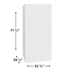 Congélateur vertical convertible 28 po, 18 pi³ Blanc