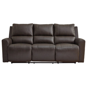 Sofa motorisé en cuir gris foncé - Boxmere