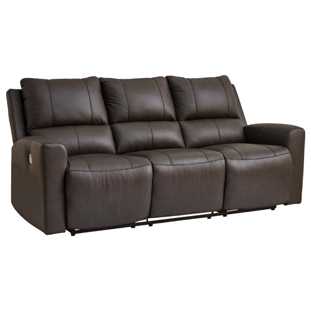 Sofa motorisé en cuir gris foncé - Boxmere