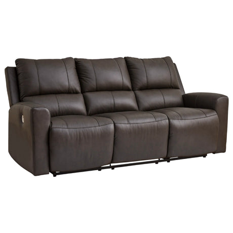 Sofa motorisé en cuir gris foncé - Boxmere