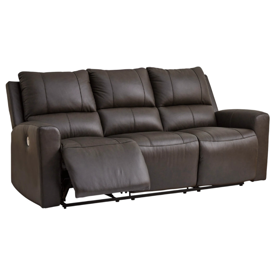 Sofa motorisé en cuir gris foncé - Boxmere