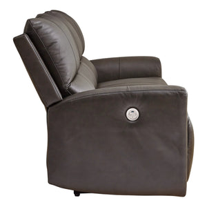 Sofa motorisé en cuir gris foncé - Boxmere