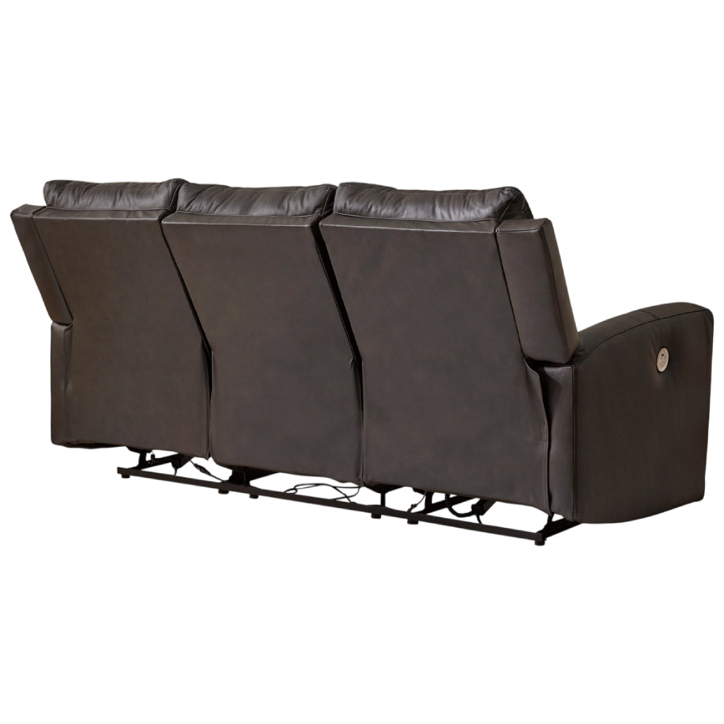 Sofa motorisé en cuir gris foncé - Boxmere