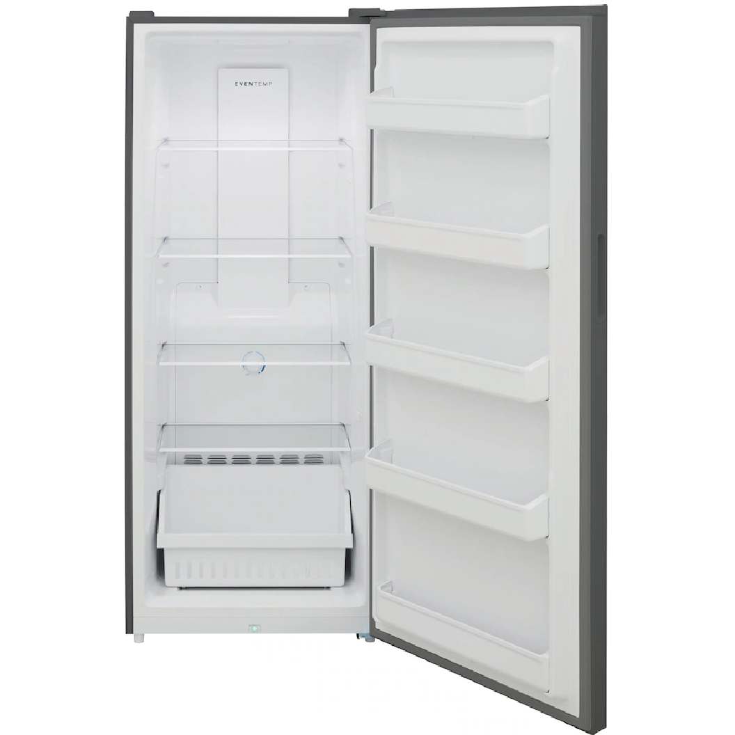 Congélateur vertical convertible 22 po, 13 pi³ Acier brossé - Prêt pour le garage