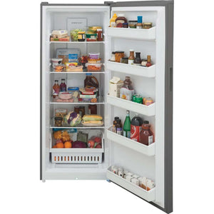 Congélateur vertical convertible 28 po, 16 pi³ Acier brossé - Prêt pour le garage