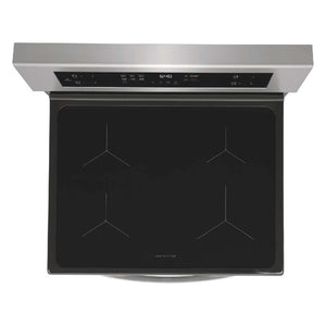Cuisinière à induction 30 po, 5,3 pi³ Inox à 4 zones