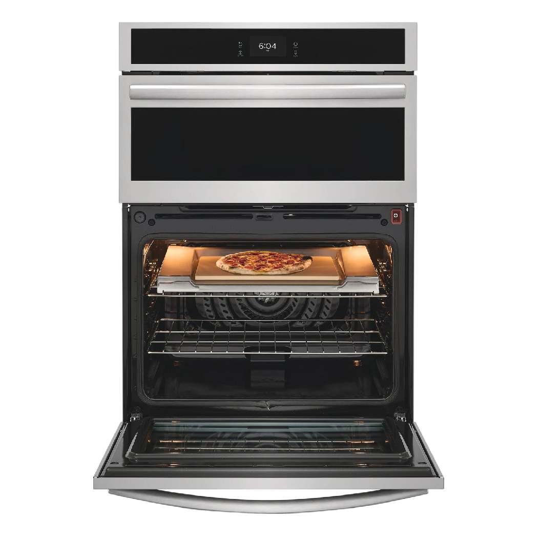 Four encastrable et micro-ondes combiné 30 po, 5,3 pi³ / 1,7 pi³ Inox avec Air Fry et cuisson pizza
