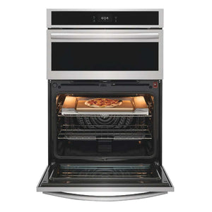 Four encastrable et micro-ondes combiné 30 po, 5,3 pi³ / 1,7 pi³ Inox avec Air Fry et cuisson pizza