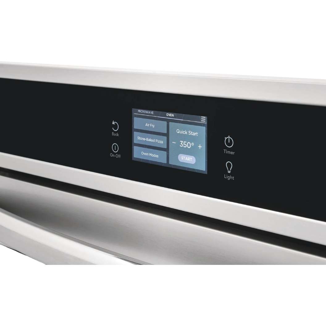 Four encastrable et micro-ondes combiné 30 po, 5,3 pi³ / 1,7 pi³ Inox avec Air Fry et cuisson pizza