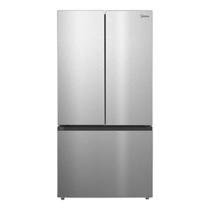 Réfrigérateur porte française à profondeur comptoir 33 po, 22,5 pi³ Inox avec machine à glaçons