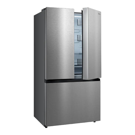 Réfrigérateur porte française à profondeur comptoir 33 po, 22,5 pi³ Inox avec machine à glaçons