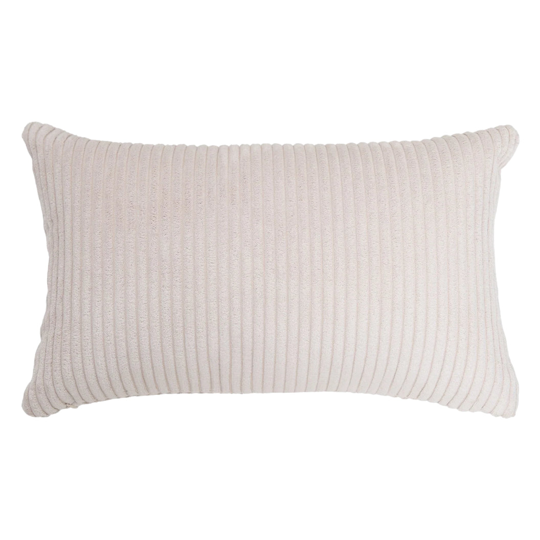 Coussin 12 x 20 po en velours côtelé - Shara