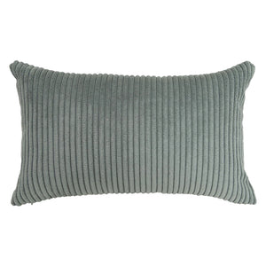 Coussin 12 x 20 po en velours côtelé - Shara