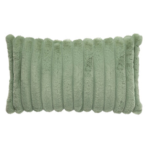 Coussin 12 x 20 po en fausse fourrure - Raya