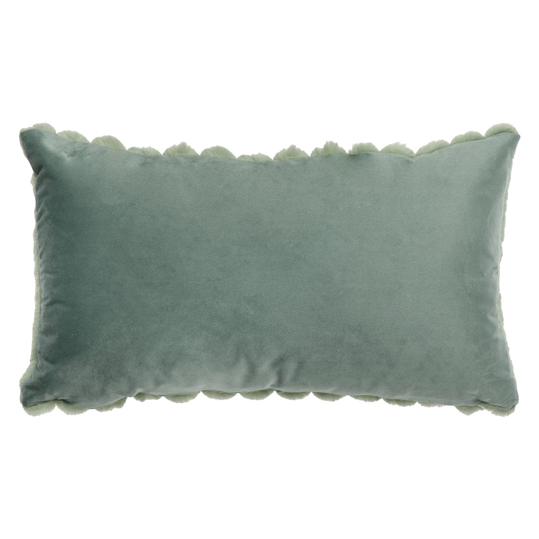 Coussin 12 x 20 po en fausse fourrure - Raya