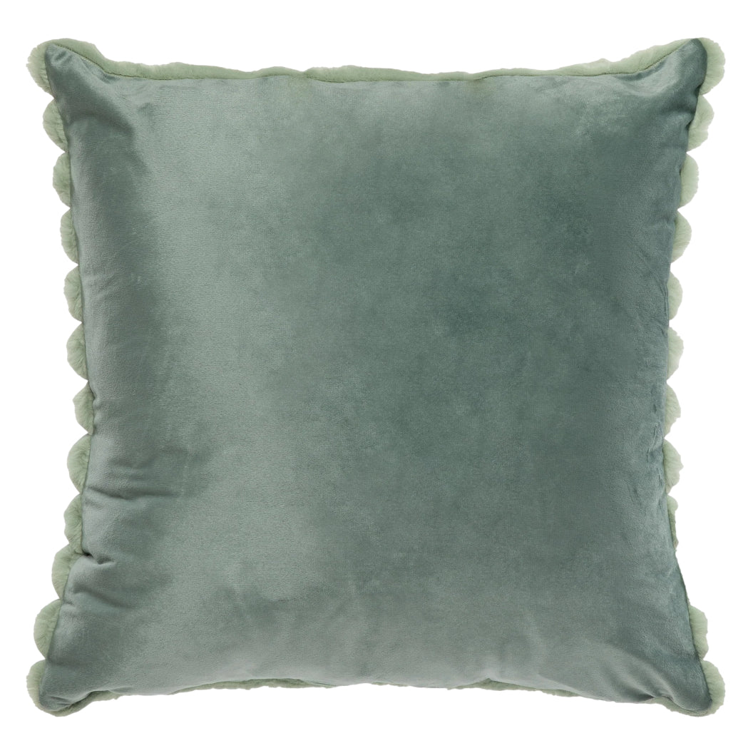 Coussin 18 x 18 po en fausse fourrure - Raya