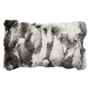 Coussin 12 x 20 po en véritable fourrure de lapin - Mira