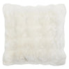 Coussin 18 x 18 po en fausse fourrure - Nuage
