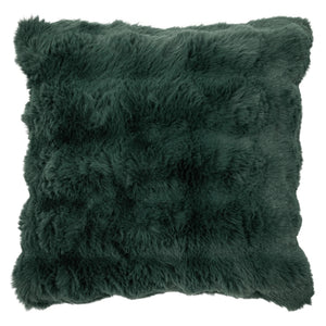 Coussin 18 x 18 po en fausse fourrure - Nuage