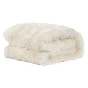 Jeté en fausse fourrure en 2 grandeurs - Nuage