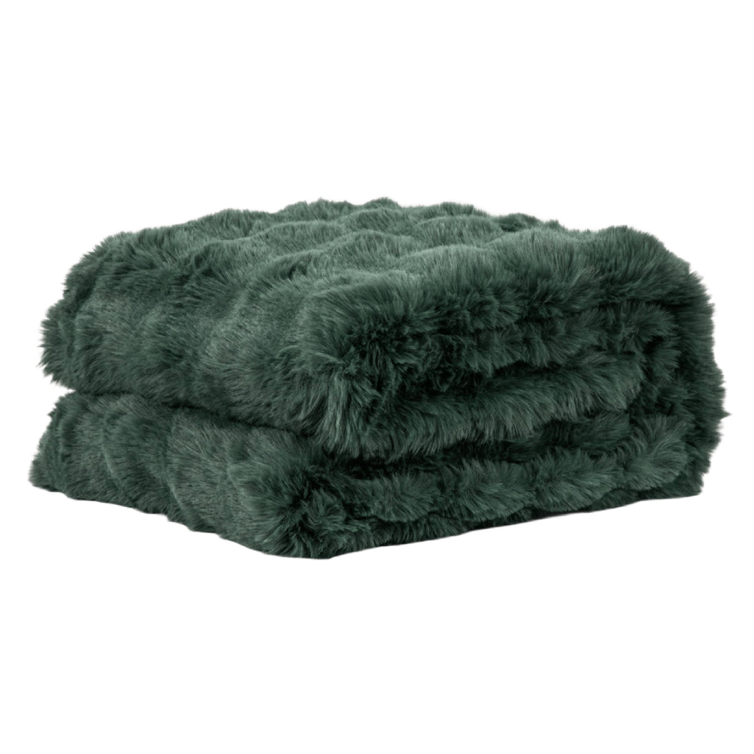 Jeté en fausse fourrure en 2 grandeurs - Nuage