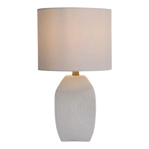 Lampe de table en céramique blanche 13 po. - Picolo