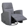Fauteuil berçant, pivotant et inclinable en tissu - Florence