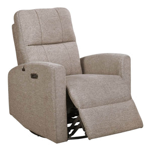 Fauteuil berçant, pivotant motorisé en tissu - Florence