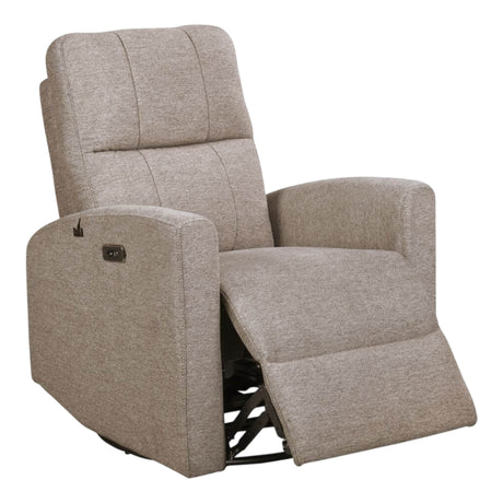 Fauteuil berçant, pivotant motorisé en tissu - Florence