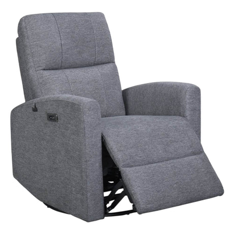 Fauteuil berçant, pivotant motorisé en tissu - Florence