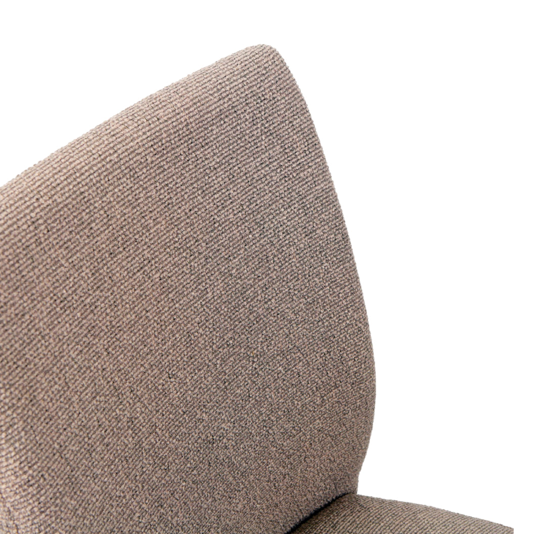 Chaise de salle à manger en tissu et métal noir mat - Denny