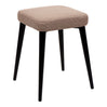 Tabouret rembourré en tissu et métal noir - Midi
