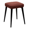 Tabouret rembourré en tissu et métal noir - Midi