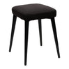 Tabouret rembourré en tissu et métal noir - Midi