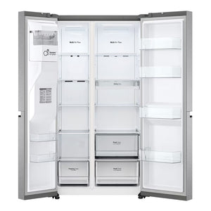 Réfrigérateur côte à côte profondeur comptoir 36 po, 23 pi³ Inox avec Wi-Fi