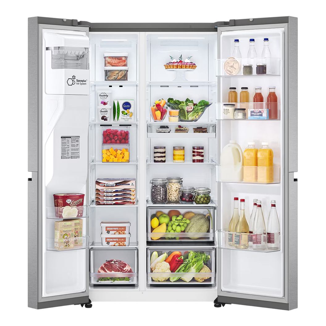 Réfrigérateur côte à côte profondeur comptoir 36 po, 23 pi³ Inox avec Wi-Fi