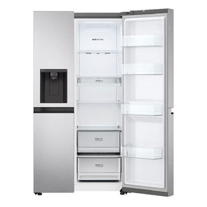Réfrigérateur côte à côte profondeur comptoir 36 po, 23 pi³ Inox avec Wi-Fi